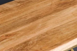Abstrakter Konsolentisch DIAMOND 120cm natur messing Mangoholz Metallgestell