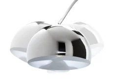 Ausziehbare Bogenlampe LOUNGE DEAL 170-210cm chrom Marmorfuß Stehlampe