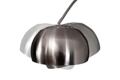 Ausziehbare Bogenlampe LOUNGE DEAL 170-210cm chrom gebürstet Marmorfuß Stehlampe