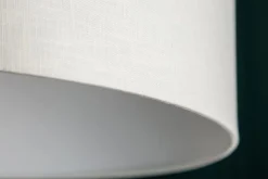 Ausziehbare Bogenlampe LOUNGE DEAL 170-200cm weiß Leinenschirm Stehlampe