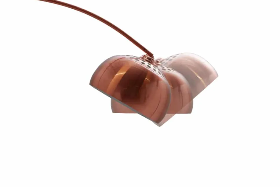Ausziehbare Bogenlampe LOUNGE DEAL 170-210cm kupfer Stehlampe