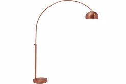 Ausziehbare Bogenlampe LOUNGE DEAL 170-210cm kupfer Stehlampe