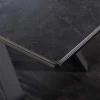 Ausziehbarer Esstisch ATLAS 160-200cm graphit grau Keramik schwarz Metall