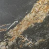 Ausziehbarer Esstisch COSMOS 160-240cm Aurora Oro schwarz gold sand Keramik Metallgestell