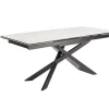 Ausziehbarer Esstisch EUPHORIA 180-220-260cm Marmor weiß Keramik made in Italy