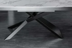 Ausziehbarer Esstisch EUPHORIA 180-220-260cm Marmor weiß Keramik made in Italy