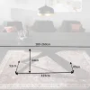 Ausziehbarer Esstisch EUPHORIA 180-220-260cm anthrazit Lava Keramik made in Italy