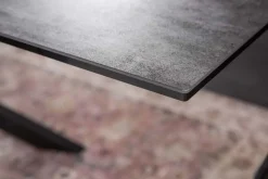 Ausziehbarer Esstisch EUPHORIA 180-220-260cm anthrazit Lava Keramik made in Italy