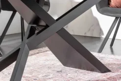 Ausziehbarer Esstisch EUPHORIA 180-220-260cm anthrazit Lava Keramik made in Italy