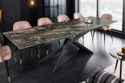 Ausziehbarer Esstisch EUPHORIA 180-220-260cm taupe Keramik made in Italy