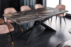 Ausziehbarer Esstisch EUPHORIA 180-220-260cm taupe Keramik made in Italy