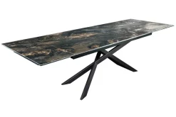Ausziehbarer Esstisch EUPHORIA 180-220-260cm taupe Keramik made in Italy