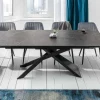 Ausziehbarer Esstisch EUPHORIA 180-220-260cm Graphit Keramik made in Italy