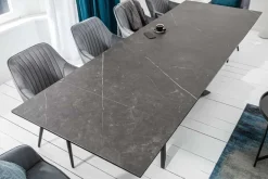 Ausziehbarer Esstisch EUPHORIA 180-220-260cm Graphit Keramik made in Italy