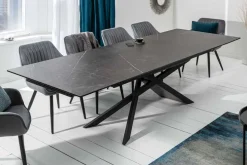 Ausziehbarer Esstisch EUPHORIA 180-220-260cm Graphit Keramik made in Italy