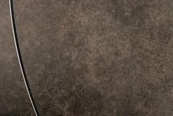 Ausziehbarer Esstisch INCEPTION 130-190cm rost oval Keramik bronze Gestell