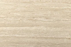 Ausziehbarer Esstisch INCEPTION 130-190cm oval Travertin Keramik champagner greige