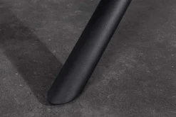 Ausziehbarer Esstisch MIKADO 180-230cm weiß Keramik schwarz Sterngestell