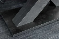 Ausziehbarer Esstisch MONTREAL 180-280cm grau graphit Keramik-Design X-Gestell