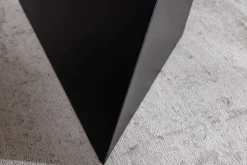 Ausziehbarer Esstisch PRESTIGE 180-240cm natur Walnussholz schwarzes Metallgestell