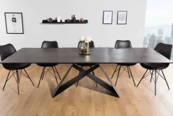 Ausziehbarer Esstisch PROMETHEUS 180-220-260cm Lava Keramik made in Italy