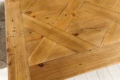 Ausziehbarer Esstisch RIVIERA 180-240cm natur recycelte Pinie Massivholz