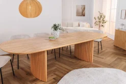 Ausziehbarer Esstisch VALHALLA WOOD 220-280cm natur Eichenholz