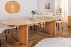 Ausziehbarer Esstisch VALHALLA WOOD 220-280cm natur Eichenholz