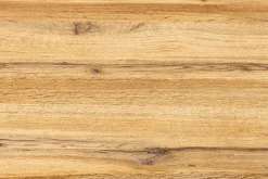 Ausziehbarer Esstisch WILD 180-220cm braun Wildeichen-Optik schwarz Baumkante
