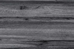 Ausziehbarer Esstisch WILD 160-200cm grau gekälkt Wildeichen-Design Baumkante schwarz