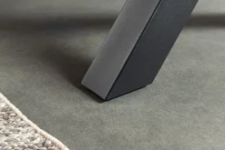 Ausziehbarer Esstisch WILD 160-200cm braun Wildeichen-Design schwarz Baumkante