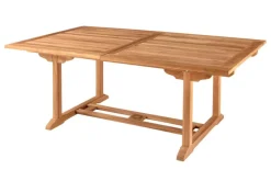 Ausziehbarer Gartentisch EMPIRE TEAK 170-230cm natur Teakholz massiv wetterfest