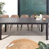 Ausziehbarer Gartentisch DESIGNO 200-250-300cm grau Aluminium In- und Outdoor Esstisch