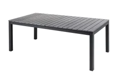 Ausziehbarer Gartentisch DESIGNO 200-250-300cm grau Aluminium In- und Outdoor Esstisch