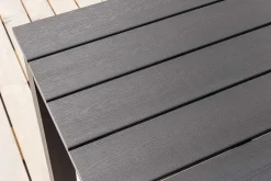 Ausziehbarer Gartentisch DESIGNO 200-250-300cm grau Aluminium In- und Outdoor Esstisch