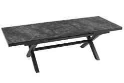 Ausziehbarer Outdoor Esstisch EMPIRE 200-250cm anthrazit Keramik Gartentisch