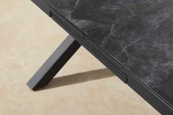 Ausziehbarer Outdoor Esstisch EMPIRE 200-250cm anthrazit Keramik Gartentisch