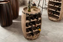 Authentisches Weinregal BODEGA 65cm natur Pinie Weinfass Shabby Chic