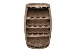 Authentisches Weinregal BODEGA 65cm natur Pinie Weinfass Shabby Chic