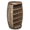 Authentisches Weinregal BODEGA 80cm natur Pinie Weinfass Shabby Chic