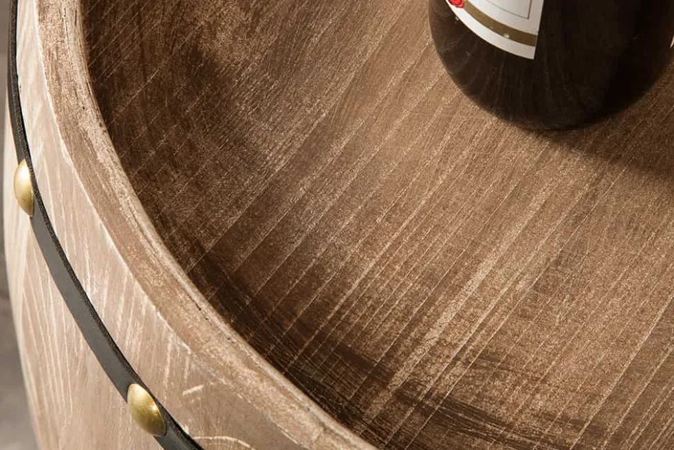 Authentisches Weinregal BODEGA 80cm natur Pinie Weinfass Shabby Chic
