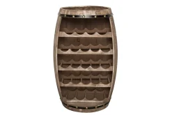 Authentisches Weinregal BODEGA 80cm natur Pinie Weinfass Shabby Chic