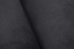Barock Sofa CHESTERFIELD 205cm schwarz Samt Federkern Knopfheftung 3-Sitzer Couch