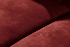 Barock Sofa CHESTERFIELD 205cm rot Samt Federkern Knopfheftung 3-Sitzer Couch