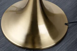 Barock Stehlampe LUCIE 160cm schwarz gold gebürstet Stehleuchte