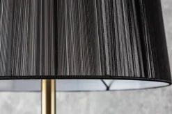 Barock Stehlampe LUCIE 160cm schwarz gold gebürstet Stehleuchte