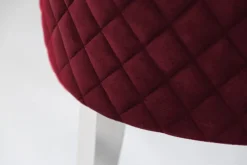 Barock Stuhl CASTLE DELUXE rot Samt Löwenkopf Chesterfield Design Esszimmerstuhl Nieten