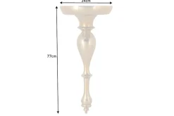 Barock Wandkonsole SCALA 80cm gold Metall Wandregal handmade Wanddekoration