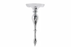 Barocke Wandkonsole SCALA 60cm silber Aluminium Wandregal