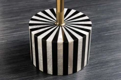 Beistelltisch HARMONY NATURE 55cm schwarz weiß Mosaik rund Kunsthandwerk
